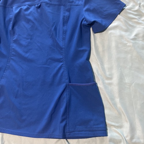 Scrub tops set of 4 ladies royal blue V-neck size M. Cherokee, Sanibel Scrubs - Bild 20 von 24