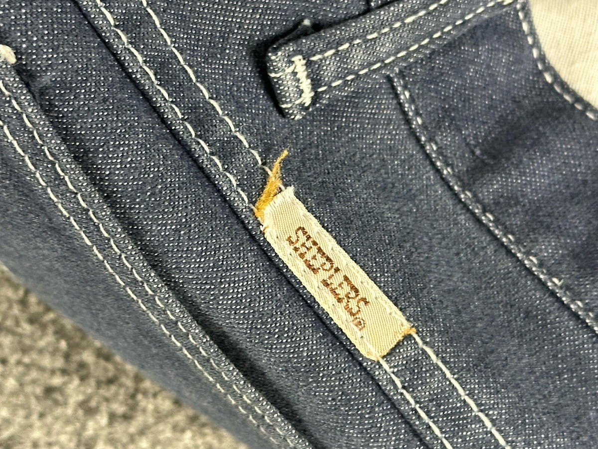 Vtg Sheplers Denim Jeans 36X36 Blue Western Retro Stitch USA