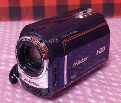 【RU12】Victor GZ-MG330-A JVC GZ-HM400-S Victor Jvc Everio GZ-MG330 Video Camera Handycam Silver Excellent