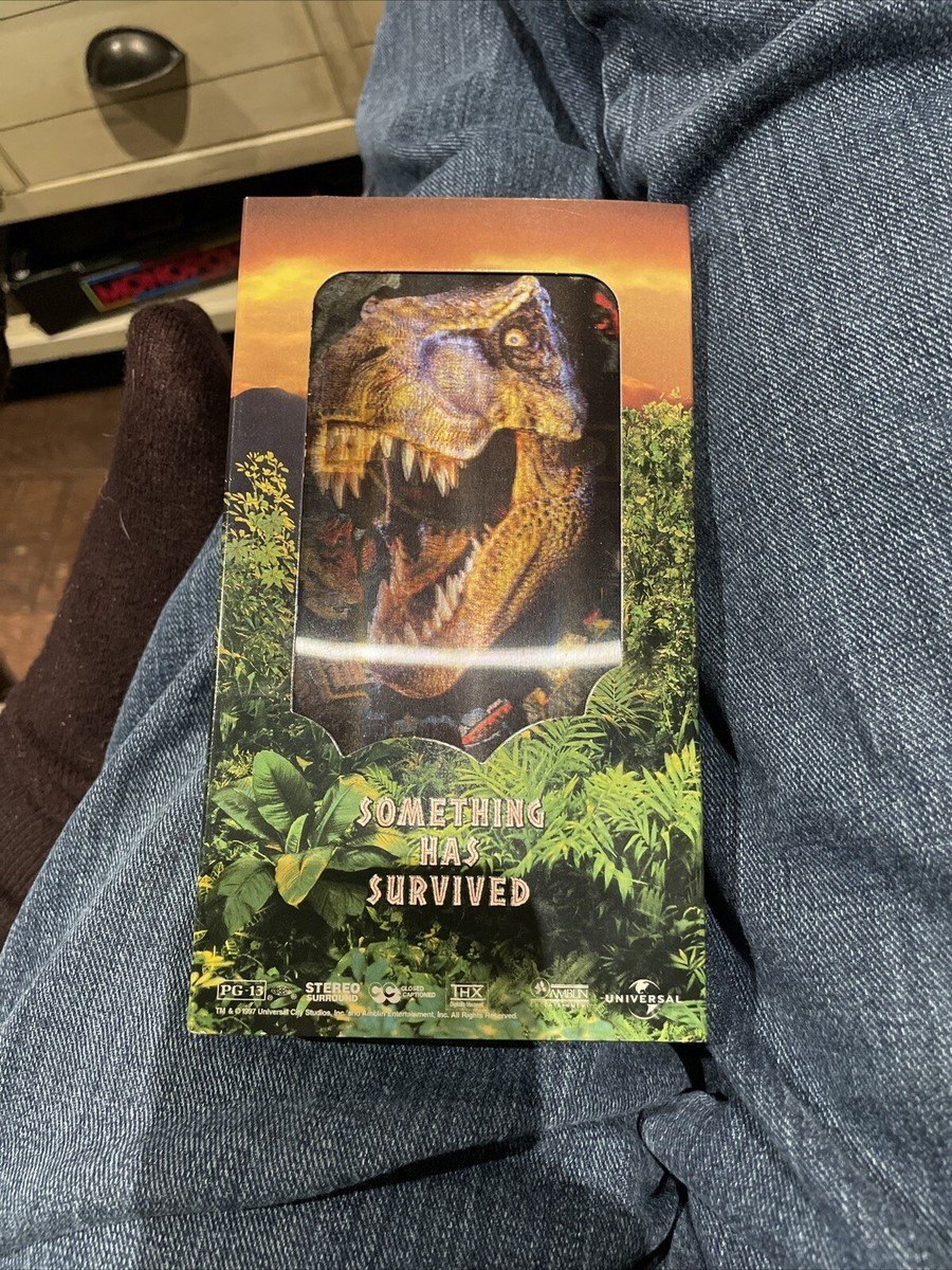 The Lost World: Jurassic Park (VHS, 1997) with holographic card