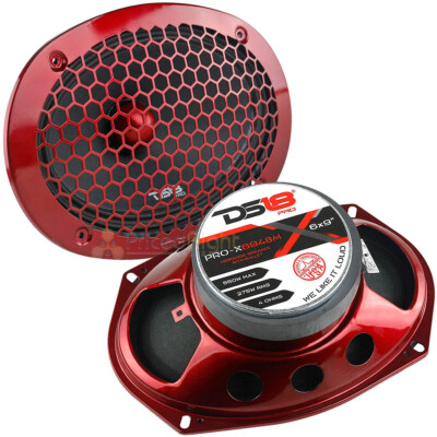DS18 PRO-X694BM 6x9 Pro Car Audio Midrange Speaker – 400W Max, 200W RMS, 4 Ohm