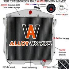 4 Row Radiator For 1943-48 Chevy Cars Fleetline Sedan Coupe 216 235 6cyl Motor . 4 Row Radiator For 1943-48 Chevy Cars Fleetline Sedan Coupe 216 235 6cyl Motor .