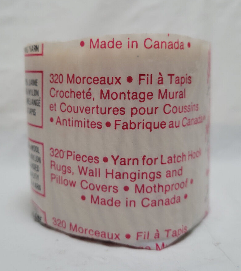 Lot of 2 Shillcraft Latch Hook Yarn Color 38 Creamy Beige Dye Lot 5580