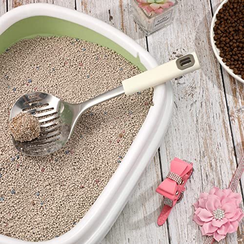 Stainless Steel Cat Litter Scooper Kitten Scoop Poop Sifting for Litter Box - Picture 2 of 7