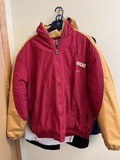vintage 49ers nike hooded jacket xl