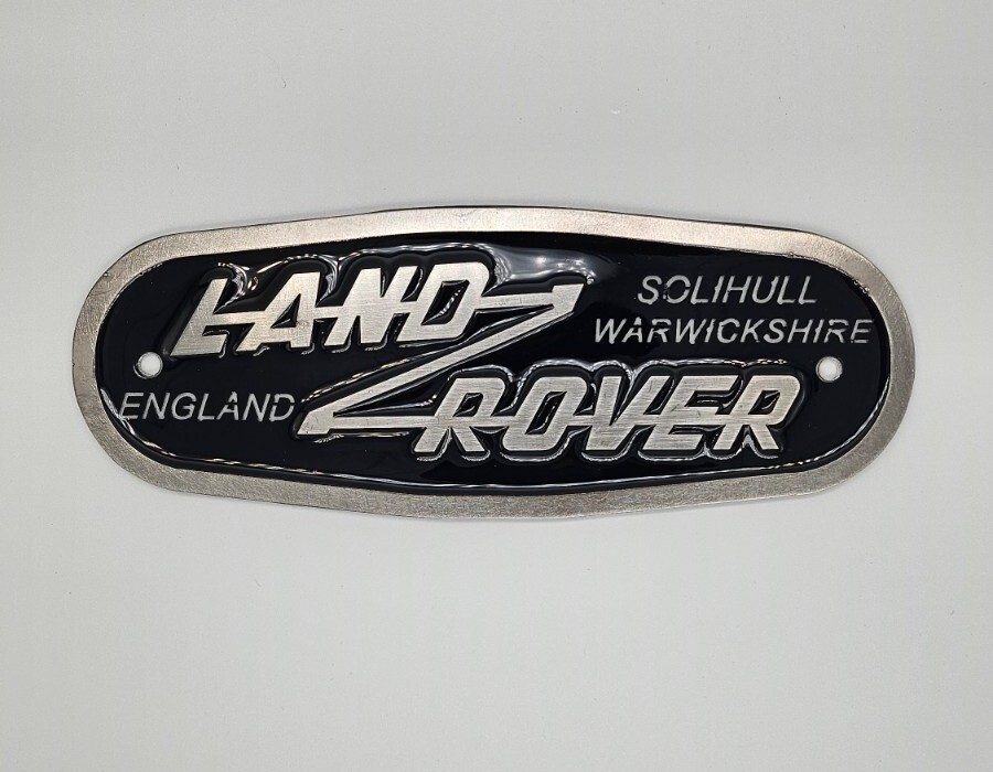 Pars Offroad - Land Rover Vintage Tail Gate Name Plate Badge Stainless Steel