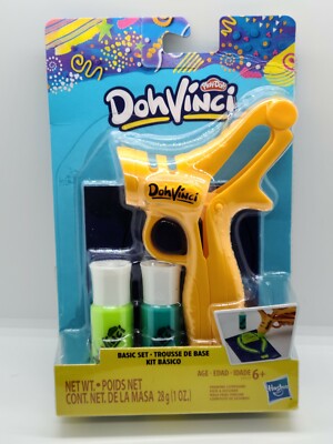 Play-Doh DohVinci Basic Set with 1x Green and 1x Blue Bottle Of Compund