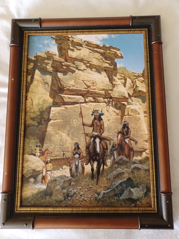 Under the Ancient Sun Sign Frank McCarthy   Giclee Canvas 2007 Mint Western