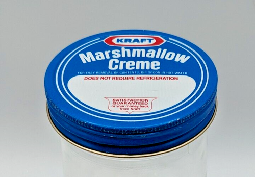 Vintage 7.5" Kraft Marshmallow Cream Glass Jar Fluff Wide Mouth Anchor Hocking - 第 2/10 張圖片