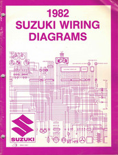 OEM Genuine Suzuki Service/Repair Wiring Diagram Manual (35) 1982 Models