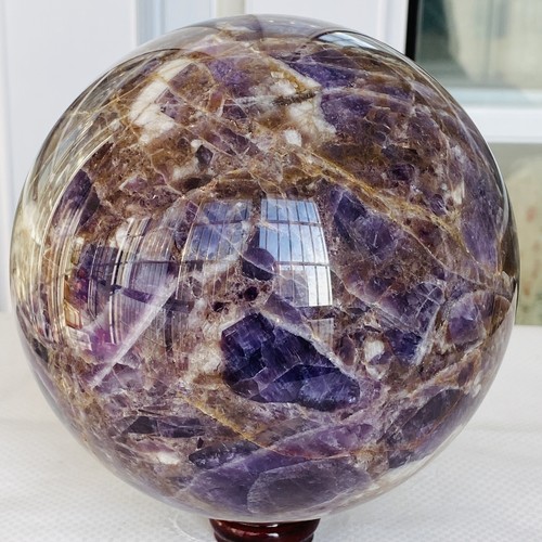 Natural Dream Amethyst Quartz Crystal Sphere Ball Healing 3800G - Bild 2 von 12