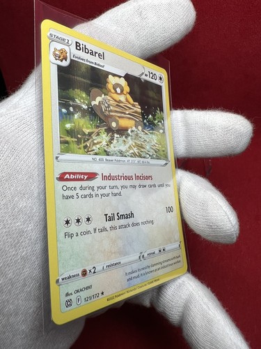 2022 Pokemon Card **Bibarel** Brilliant Stars Set 121/172 Rare Holo - Rare - 第 5/9 張圖片