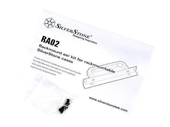 Silverstone RA02B Rackmount Case Ear Kit Steel Handle Grip (Pair) - Image 3 of 4