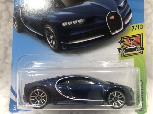 New- Hot Wheels- HW Exotics- ‘16 Bugatti Chiron- Dark Blue-7/10- 236/250- 2019 - Picture 3 of 6
