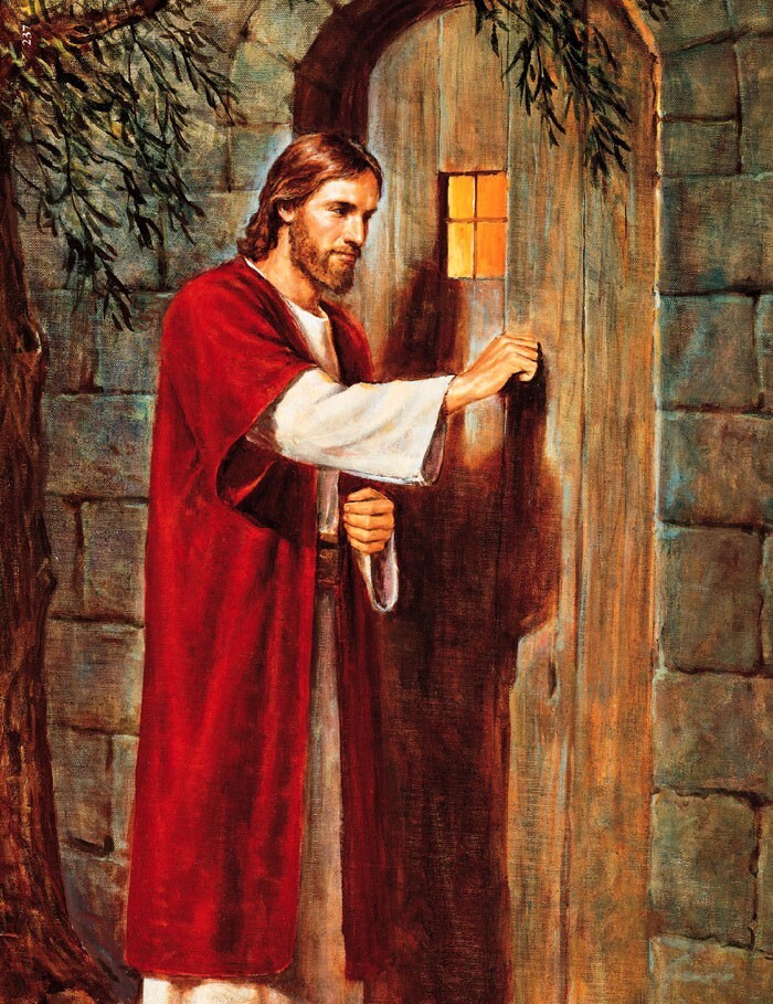 CHRISTIAN print picture JESUS KNOCKING ON DOOR - 8