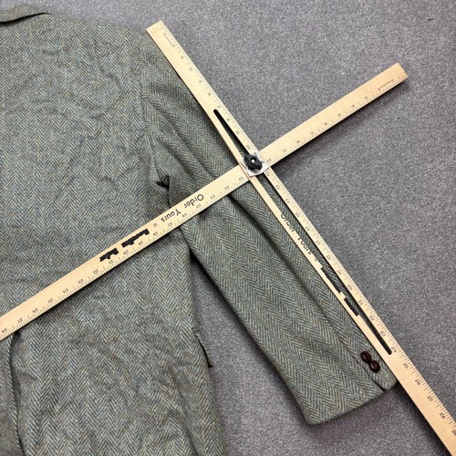 Harris Tweed Jacket Adult 42R Grey Country Hunting Outdoors Weave Blazer Men* - Picture 12 of 13