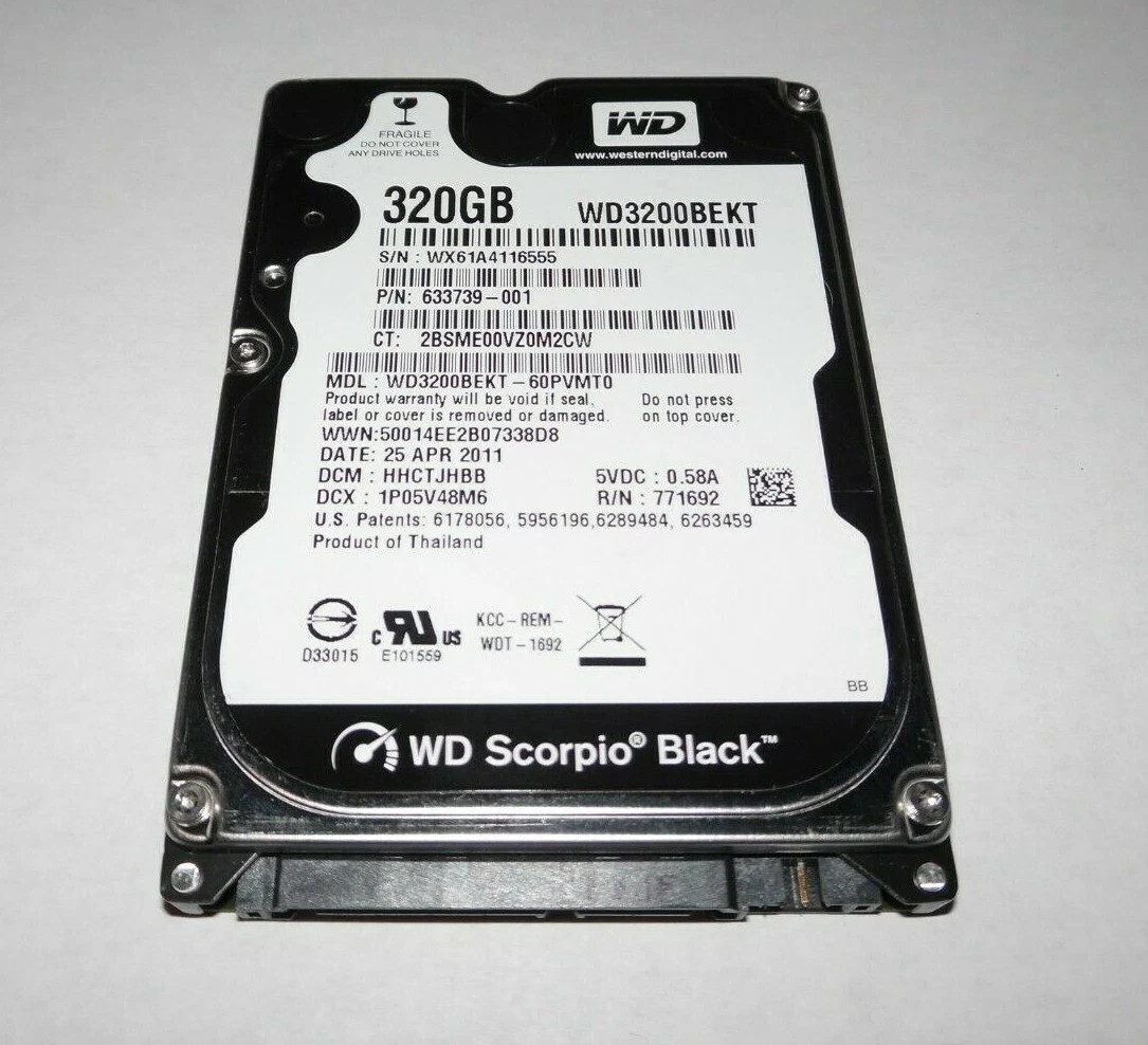 Wd scorpio black best sale 320gb