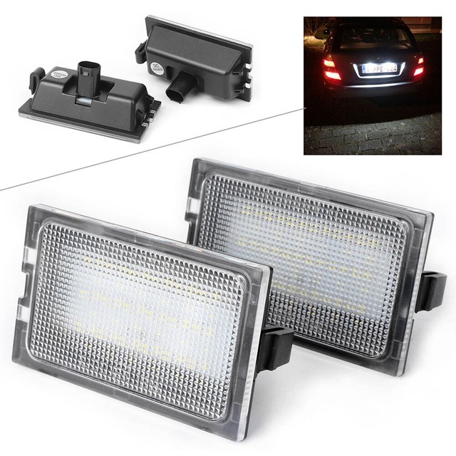 2x LED Number License Plate Light Lamp Fit Land Range Rover Discovery