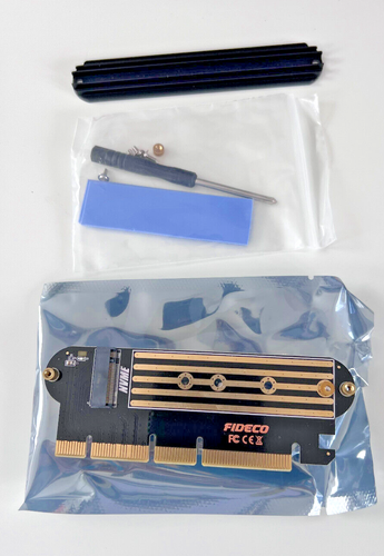 PCI-E X16 to M.2 NVME Adapter, PCI-E 4.0 2230/2242/2260/2280 PCI-E X16, X8, X4 - Afbeelding 2 van 3