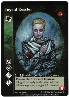 Ingrid Rossler Gangrel 25th Anniversary 2019 V:TES VTES Vampire CCG