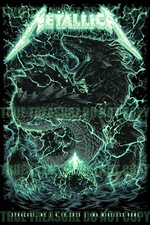 Metallica Syracuse New York April 19th Concert Promotional Poster 24X36 NEW MESN