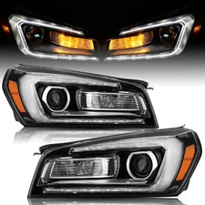 For 2013-2016 GMC Acadia Halogen Projector Headlights Headlamps Assembly LH+RH