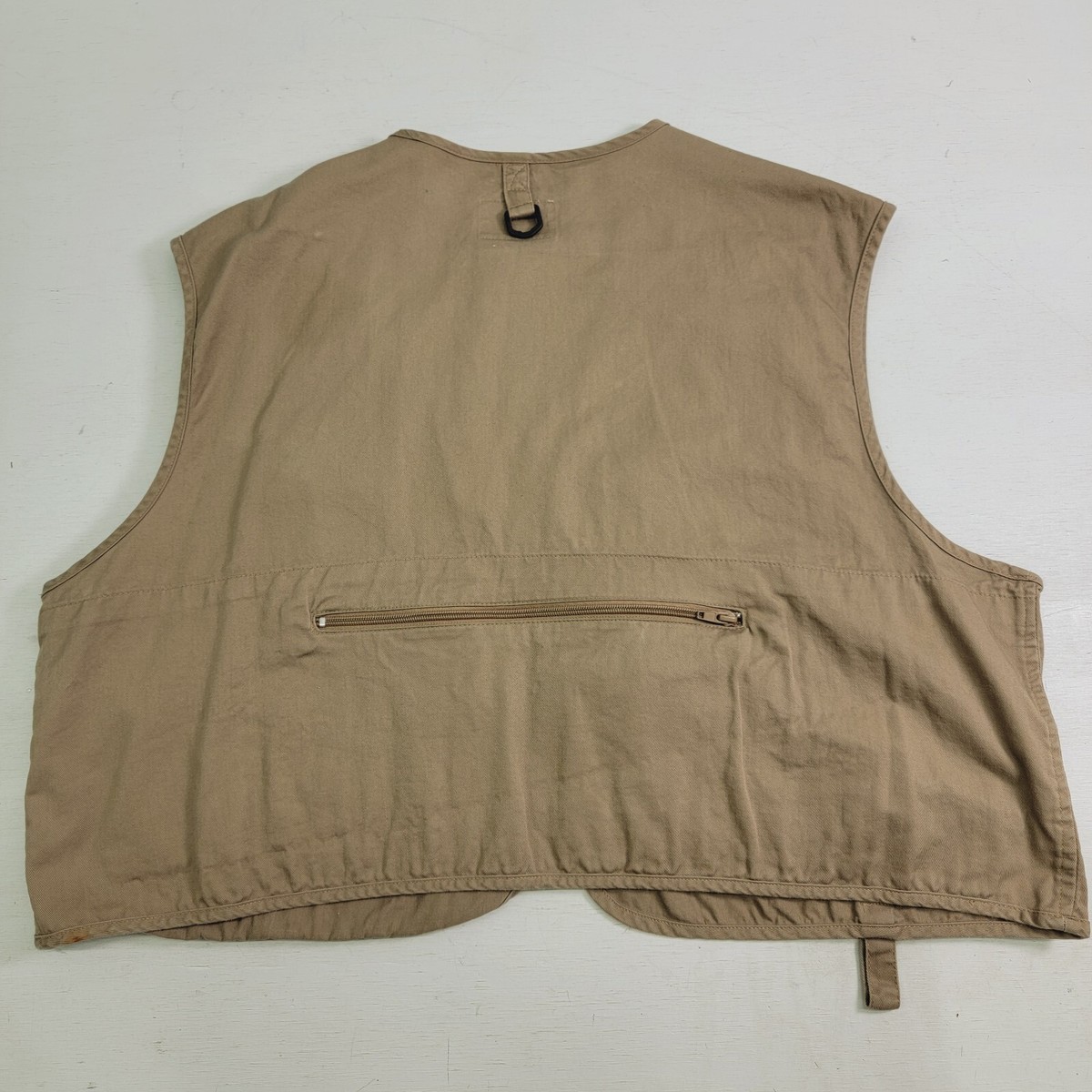 ウェア 90s old gap fishing vest Vintage Ausable Fly Fishing Vest Multiple Pockets Zip Up Tan