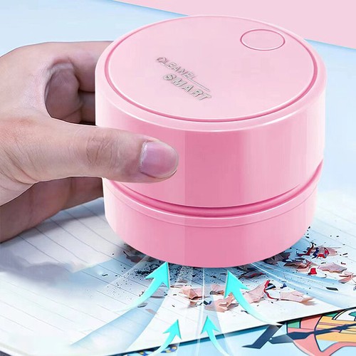 Desktop Vacuum Cleaner Handheld Rechargeable Eraser Debris Cleaner - Photo 3/11