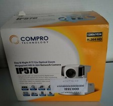 Compro IP 570 Optical Zoom Megapixel/HD H. 264 Network Camera