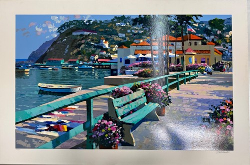Howard Behrens Catalina Promenade Signed Limited Edition Serigraph