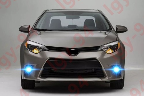 For Toyota Corolla 2009-2016 - 2PC 8000K Ice Blue LED Fog Light Lamp Bulbs GJ - Picture 7 of 11