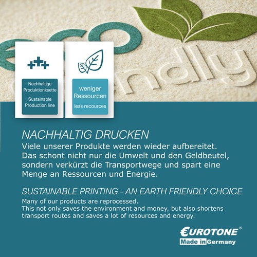 2x Eurotone Eco Ink 1+1 for HP Deskjet 2132 fw2130 1110 3633 2134 3637 3632 - Zdjęcie 3 z 3