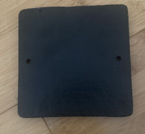Phone Throne Bathroom Sign Cast Iron White On Black 5x5” Holes For Mounting - Picture 2 of 2