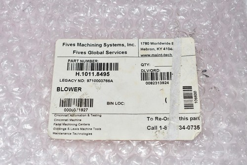 Ventilador soplador Fives Machining Systems Fadal H.1011.8495 NUEVO - Imagen 5 de 5