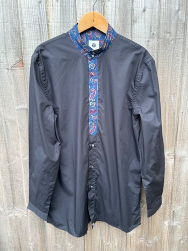Pretty Green Kaftan Shirt Paisley Brand New With Tags Oasis Liam Gallagher - Picture 4 of 18