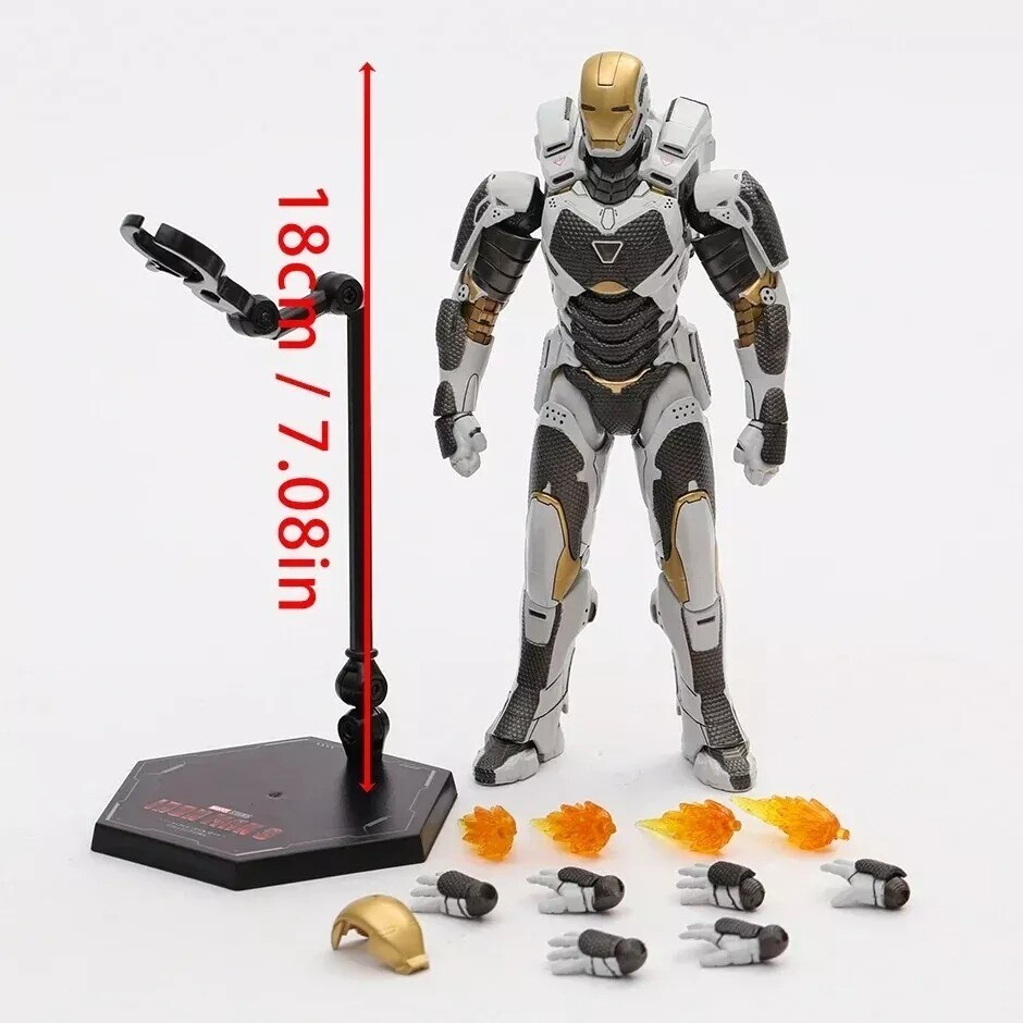 ZD TOYS IRON MAN MK 39 Marvel Avengers 7" Action Figure Toys 10th  year Limited