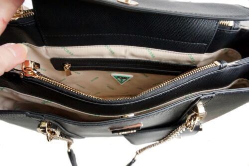 Sac Guess sac à main cabas bandoulière Eco Craig Coal noir neuf - Photo 11 sur 12