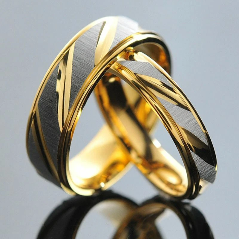 Sortijas Anillos Para Parejas Anillos De Acero Inoxidable Para