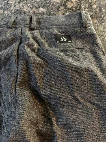 NWT I Love Ugly Slim Kobe Pant Mens Small, 28 Waist Grey Wool Blend - Picture 10 of 13