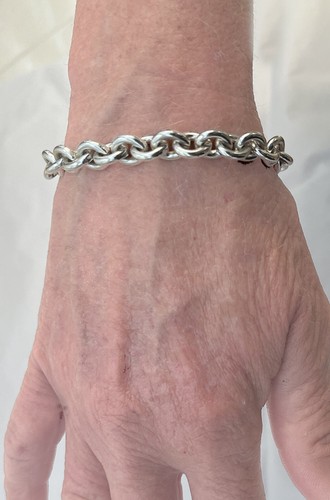 STERLING SILVER HEAVY LINK BRACELET 7 1/4" 32 GRAMS BRAND NEW