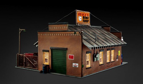 Woodland Scenics BR5846 O Scale Deuce's Bike Shop - Picture 5 of 24