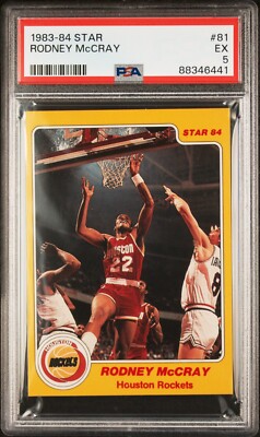 1983-84 Star Basketball #81 Rodney McCray PSA 5 EX Houston Rockets | eBay