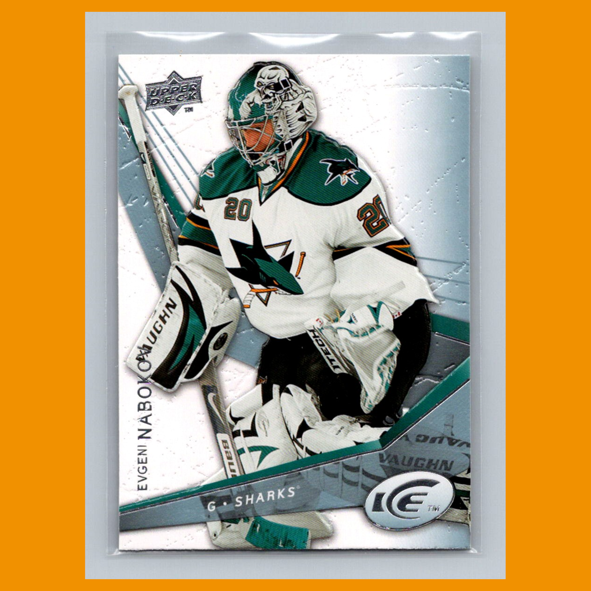 NHLカード Evgeni Nabokov #28 2008 Upper Deck Ice San Jose Sharks Hockey Card