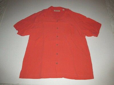 Tommy Bahama Silk Button Up Casual Shirt Sz XL Vacation Aloha Camp Men Man 