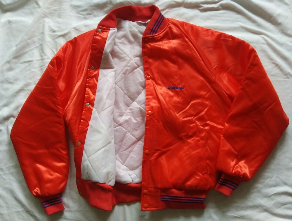 Vintage Dorman MVP Corp Satin Auto Parts Jacket Made in USA Size L