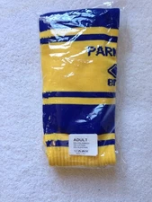BNIP ERREA 2012-13 PARMA PLAYER ISSUE YELLOW THIRD SOCCER SOCKS L