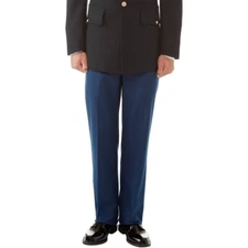 ARMY SERVICE UNIFORM ASU JROTC DRESS BLUE PANTS TROUSERS SIZES 28-46 UNHEMMED