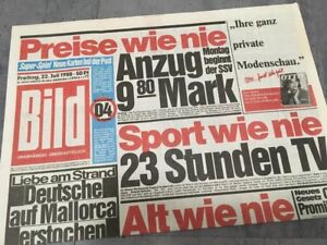 Bildzeitung Bild 22 07 19 Das Besondere Geschenk Zum 30 31 32 Geburtstag Ebay