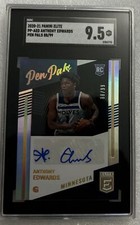 2020-21 Donruss Elite Anthony Edwards RC Rookie Pen Pals Silver Auto /99 SGC 9.5