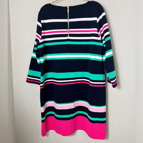 Vestido acanalado a rayas XL Crown & Ivy para mujer nuevo sin etiquetas - Imagen 12 de 12